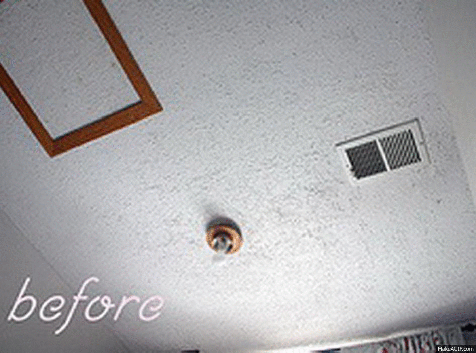 Removing popcorn ceiling from Elk Grove, CA home