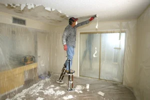 popcorn ceiling